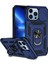 Iphone 13 Pro Telefon Kılıfı 6.1 Inç Slayt Kamera Koruma Kapağı Hafif Yüzük Kickstand Hibrid Pc+Tpu Telefon Kabuk Mavisi (Yurt Dışından) 1
