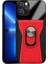 Iphone 13 Pro Telefon Kılıfı 6.1 Inç Halka Tutucu Kickstand Bi-Renk Litchi Doku Pu Deri+Sert Pc+Tpu Telefon Kılıfı (Yurt Dışından) 1