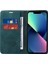Iphone 13 Mini 5.4 Inç Cep Telefonu Kapağı Rfıd Engelleme Cüzdan Deri Deri Standı Kılıf Yeşili (Yurt Dışından) 2