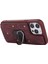 Iphone 13 Pro Max Telefon Kılıfı 6.7 Inç Kart Torbası Tasarım Damla Geçirmez Cilt Dokunuşu Pu Deri Kaplı Tpu Geri Kılıflı Manyetik Yüzük Kickstand-Red (Yurt Dışından) 3