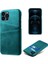 Iphone 13 Pro Telefon Kılıfı Için Deri Kaplamalı Pc 6.1 Inç Çift Kart Yuvaları Ultra Ince Koruyucu Kabuk Yeşil (Yurt Dışından) 1