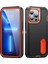 Iphone 13 Pro 6.1 Inç Pc+Tpu Kickstand-Black/turuncu ile Askeri Damla Dayanıklı Telefon Kılıfı (Yurt Dışından) 2
