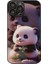 Iphone 13 Pro Max Telefon Kılıfı Için Sevimli Panda Desen Baskı Anti-Drop Temperli Cam+Tpu Lens Film-Black ile (Yurt Dışından) 1