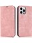 Iphone 13 Pro Max Telefon Kılıfı Için 6.7 Inç Rfıd Engelleme Deri Kılıf Kart Tutucu Stand Manyetik Otomatik Absorlanmış Telefon Kabuk Pembe (Yurt Dışından) 1