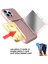 Iphone 13 Pro Telefon Kılıfı Etki Tamponu Akrilik+Tpu Hibrit Kılıf Kapağı Kart Tutucu ve Gizli Ayna 6.1 Inç-Rose Altın (Yurt Dışından) 4