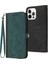 Iphone 13 Pro Max Telefon Kılıfı Akıllı 6.7 Inç Tam Koruma Pu Deri Stand Çift Manyetik Toka Telefon Kapak Kabuğu Strap-Yeşili (Yurt Dışından) 1