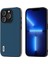 Iphone 13 Pro Cowhide Deri Kaplamalı Pc+Tpu Slim Case Ipeksi Duygu Pürüzsüz Dokunmatik Telefon Kapak Mavisi (Yurt Dışından) 1