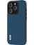 Iphone 13 Pro Cowhide Deri Kaplamalı Pc+Tpu Slim Case Ipeksi Duygu Pürüzsüz Dokunmatik Telefon Kapak Mavisi (Yurt Dışından) 2