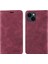 Iphone 13 Mini 5.4 Inç Cep Telefonu Kapağı Rfıd Engelleme Cüzdan Deri Deri Kılıf Kırmızısı (Yurt Dışından) 1