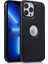 Iphone 13 Pro 6.1 Inç Logo Için Koruyucu Kılıf Telefon Kılıfı Yumuşak Tpu+Pu Telefon Ince Kapak Black (Yurt Dışından) 1