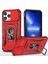 Iphone 13 Pro Max Telefon Kılıf Önleme Önleme Önleyici Telefon Geri Kapak 6.7 Inç Pc+Tpu Yüzük Kickstand Slayt Kamera Kapak Cep Telefonu Kabini Kırmızı (Yurt Dışından) 1