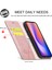 Iphone 13 Pro Telefon Kılıfı Lc Güçlü Manyetik Cüzdan Stand Tasarımı Şok Geçirmez Pu Deri Kapak 6.1 Inç-Rose Altın (Yurt Dışından) 2