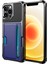 Iphone 13 Pro Telefon Kılıfı Için ZM02 Kart Yuvası Tasarımı Anti-Fall Deri Kaplamalı Tpu Hibrid Kapak 6.1 Inç-Mavi (Yurt Dışından) 1