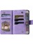 Iphone 13 Mini Telefon Kılıfı 5.4 Inç Pu Deri Mandala Çiçek Baskılı Cüzdan Kılıfı Çoklu Kart Yuvası Manyetik Kapatma Fermuarı Cep Stand Kapağı Strap-Spurple (Yurt Dışından) 3