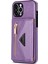 Iphone 13 Pro Telefon Kılıfı Için 6.1 Inç Çizgiye Döküm Anti-Damla Kickstand Tasarım Cüzdan Pu Deri+Tpu Long Lawy-Spurple ile Telefon Kılıfı Kılıfı (Yurt Dışından) 3