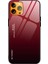 Iphone 13 Pro Telefon Kılıfı Için Ince Işık Gradyanı 9h Sertlik Temperli Cam+Tpu Giyim-Dayanıklı Anti-Drop Hibrit Kılıfı 6.1 Inç-Kırmızı/siyah (Yurt Dışından) 1