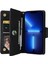 Iphone 13 Pro Max Telefon Kılıfı 6.7 Inç Çoklu Kart Yuvası Fermuar Cep Cüzdan Kılıf Pu Deri Deri Magnetıc Cansıre Çanta Başka Black Ile Kapalı Kapalı (Yurt Dışından) 2