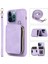 Iphone 13 Pro Max Telefon Kılıfı 6.7 Inç Kart Torosu Tasarım Kickstand Kapak Şok Geçirmez Pu Deri Kaplamalı Tpu El ve Omuz Kayış-Mor ile (Yurt Dışından) 1
