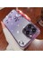 Iphone 13 Pro Max Telefon Kılıfı Için 6.7 Inç Esnek Tpu Şok Geçirmez Kapak Gradyan Glitter Toz Rhinestone Dekor Çiçek Tasarım-Morası (Yurt Dışından) 4