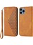 Iphone 13 Pro Max Telefon Kılıfı 6.7 Inç Manyetik Karşıtı Anti-Fingerprint Buzağı Dokusu Pu Deri Kılıf Cüzdan Strap-Sarı (Yurt Dışından) 1