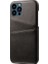 Iphone 13 Pro Telefon Kılıfı Için Deri Kaplamalı Pc 6.1 Inç Çift Kart Yuvaları Ultra Ince Koruyucu Kabuk Black (Yurt Dışından) 2
