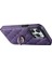 Iphone 13 Pro Telefon Kılıfı Için 6.1 Inç Dikiş Rhombus Ring Tutucu Pu Deri+Tpu Kickstand-Purple (Yurt Dışından) 2