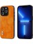 Iphone 13 Pro Max Telefon Kılıfı Için 6.7 Inç Bırakma Geçirmez Telefon Kılıfı Litchi Doku Pu Deri Kaplamalı Tpu Kapak-Orange (Yurt Dışından) 1