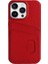 Iphone 13 Pro Max Telefon Kılıfı Için Litchi Doku Telefon Kılıfı Çift Kart Yuvaları Orijinal Cowhide Deri+Pc Kapak-Kırmızı (Yurt Dışından) 1