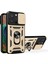 Iphone 13 Pro Telefon Kılıfı Kickstand 6.1 Inç Dahili Manyetik Metal Sac Hibrit Telefon Kabuk Yüzük Tutucu Slayt Kamera Kapağı ve Kirkar-Gold (Yurt Dışından) 2