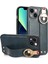 Iphone 13 Mini Telefon Kılıfı Için 5.4 Inç Bileklik Kickstand Deri Kaplama Pc+Tpu Boyun Kayış Mavisi ile Çizim Önleme Kapağı (Yurt Dışından) 1