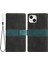 Iphone 13 Mini Telefon Kılıfı Için 5.4 Inç Izgara Dekor Pu Deri Kapağı Şok Geçirmez Anti-Fall Anti Anti Stand Cüzdan Kılıfı Strap-Black (Yurt Dışından) 1