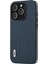Iphone 13 Pro Telefon Kılıfı Için Lüks Dokulu Cowhide Deri Kaplamalı Pc+Tpu Şok Geçirmez Kapak Mavisi (Yurt Dışından) 2