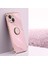 Iphone 13 Mini Telefon Kılıfı Için Halka Kickstand Sırt Kabuğu 5.4 Inç Anti-Damla Elektrokaplama Altın Kenar Kılıf Yumuşak Tpu Kapak Morası (Yurt Dışından) 4
