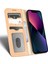 Iphone 13 Mini Telefon Kılıfı Için 5.4 Inç Izgara Dokusu Manyetik Otomatik Ahmed Telefon Kapağı Tam Koruma Pu Deri Cüzdan Bej (Yurt Dışından) 3