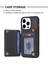 Iphone 13 Pro Max Telefon Kılıfı Pu Deri+Tpu Telefon Kılıf Tutucu Kickstand Wave Doku Dikiş Hattı Telefon Kabuk Black (Yurt Dışından) 4