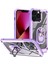 Iphone 13 Pro Max Telefon Kılıfı Için Metal Ring Kickstand Pc+Tpu Akıllı Telefon Geri Kapak Morası (Yurt Dışından) 1