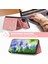 Iphone 13 Pro 6.1 Inç Anti-Fall Kickstand Pu Deri+Tpu Telefon Kapak Pembe (Yurt Dışından) 3