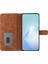 Iphone 13 Pro Telefon Kılıfı Için Cilt Touch Cüzdan Kabuğu 6.1 Inç Düz Renkli Pu Deri Anti-Contision Standı Telefon Vaka-Kahverengi (Yurt Dışından) 2