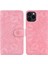 Iphone 13 Pro Telefon Kılıfı Için Çiçek Çiçek Çok Dönen Koruma Telefon Kabuk Cüzdan Standı Tasarım Deri Kılıf 6.1 Inç Pembe (Yurt Dışından) 1