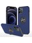 Iphone 13 Pro Telefon Kılıfı Için Ring Kickstand Anti-Drop Sert Pc Geri ve Yumuşak Tpu Kenarı Şok Geçirmez Koruyucu Kılıf 6.1 Inç-Mavi (Yurt Dışından) 1
