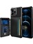 Iphone 13 Pro Telefon Kılıfı Için ZM03 Çok Dönen Koruma Tpu Telefon Kılıfı+Pu Deri Cüzdan Manyetik Metal Sayfası 6.1 Inç-Siyah (Yurt Dışından) 1