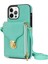 Iphone 13 Pro Max Telefon Kılıfı 6.7 Inç Fermuar Telefon Kılıfı Pu Deri Kaplamalı Tpu Kickstand Card Yuvası Kapak Yeşili (Yurt Dışından) 1