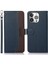 Litchi Doku Rfıd Anti-Hırsızlık Kaydırma Işlevi iPhone 13 Pro 6.1 Inç-Mavi Için Deri Telefon Kasası (Yurt Dışından) 1