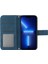 Iphone 13 Pro Max Telefon Kılıfı 6.7 Inç Pu Deri Cüzdan Kılıf Cilt Touch Baskı Baskısı Ayçiçeği Folio Flip Stand Telefon Kapağı Omuz Kayış-Dark Mavi (Yurt Dışından) 4