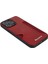Iphone 13 Pro Max Telefon Kılıfı Için 6.7 Inç Anti-Çizelge Pu Deri+Tpu+Pc Koruyucu Kapak Kartı Yuva Tasarım Hücresi Hassas Kesim Kırmızısı (Yurt Dışından) 4