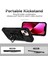 Iphone 13 Mini Telefon Kılıfı Için 5.4 Inç Cep Telefonu Kapak Slayt Kamera Koruma Yüzüğü Kickstand Hibrid Pc+Tpu-Black (Yurt Dışından) 2