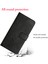 Iphone 13 Profesyonel Telefon Kılıfı Için Düz Renk Tam Koruma Stand Tasarım Pu Derisi Strap 6.1 Inç-Siyah (Yurt Dışından) 3