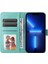 Iphone 13 Pro Max Telefon Kılıfı 6.7 Inç Ayçiçeği Baskılı Pu Deri Telefon Kılıfı Stand Manyetik Flip Kapak Kayış Yeşili (Yurt Dışından) 2