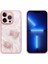 Iphone 13 Pro Max Telefon Kılıfı 6.7 Inç Gül Deseni Temperli Cam+Tpu Kapak Bırak-Kötü Telefon Kılıf Pembe (Yurt Dışından) 1