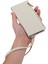 Iphone 13 Pro Telefon Kılıfı Için 6.1 Inç Zipper Cep Tasarımı Litchi Doku Anti-Çizelge Pu Deri Deri Kapak Cüzdan Strap-White (Yurt Dışından) 2